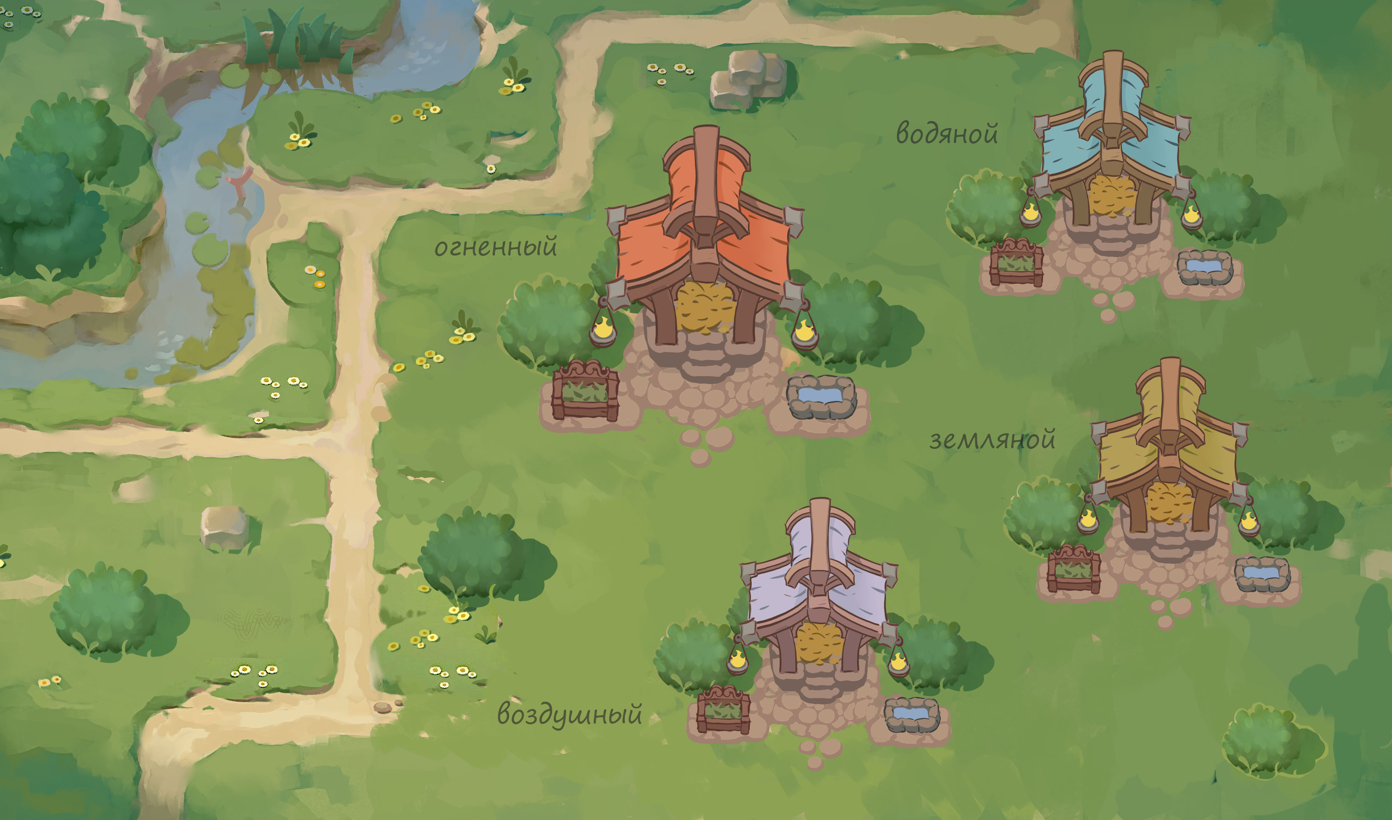Elemental dragon houses